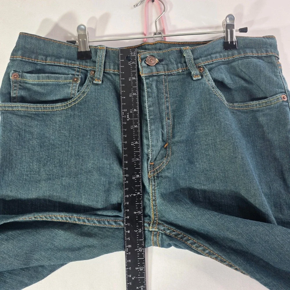 Levis 511 Slim Fit Dark Wash Blue Denim Jeans Mens 35x31